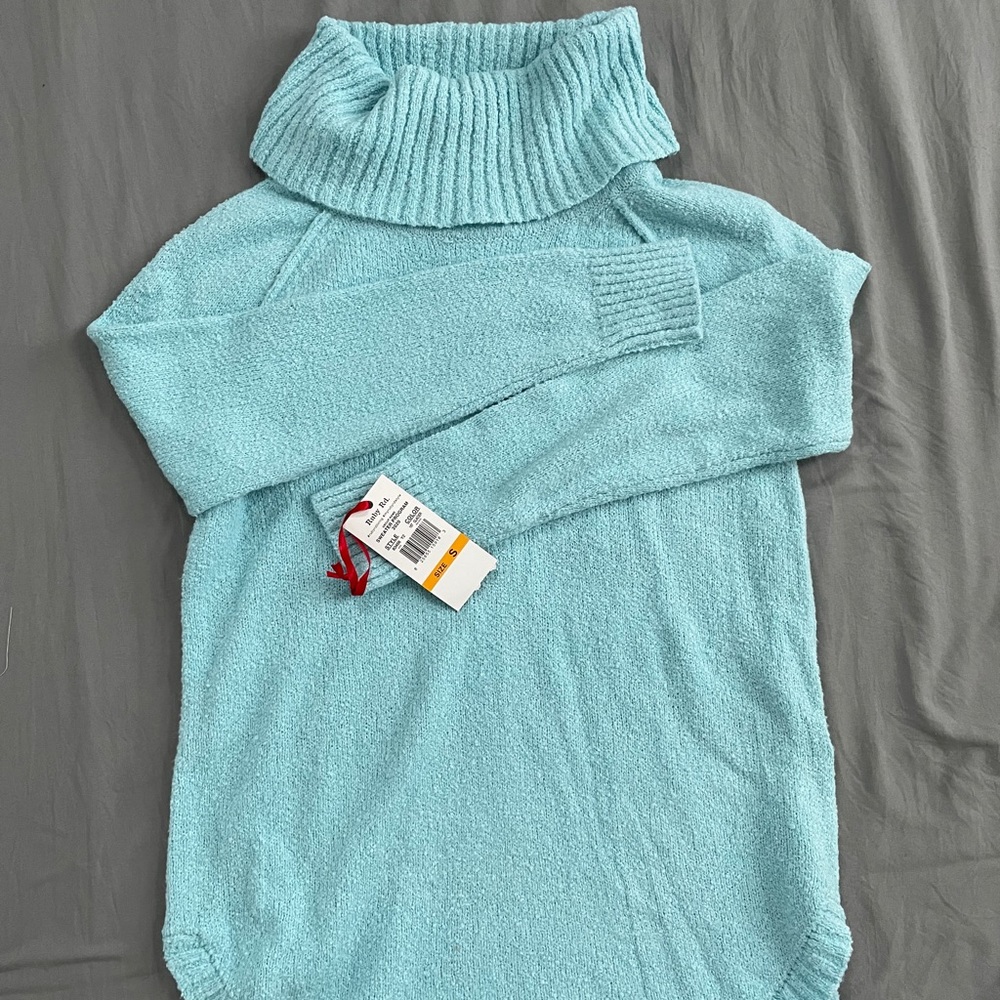 Ruby Rd Cowl Neck Long Sleeve Cotton Blend Sweater